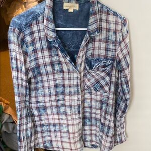 Cloth & Stone Multicolor Plaid Shirt